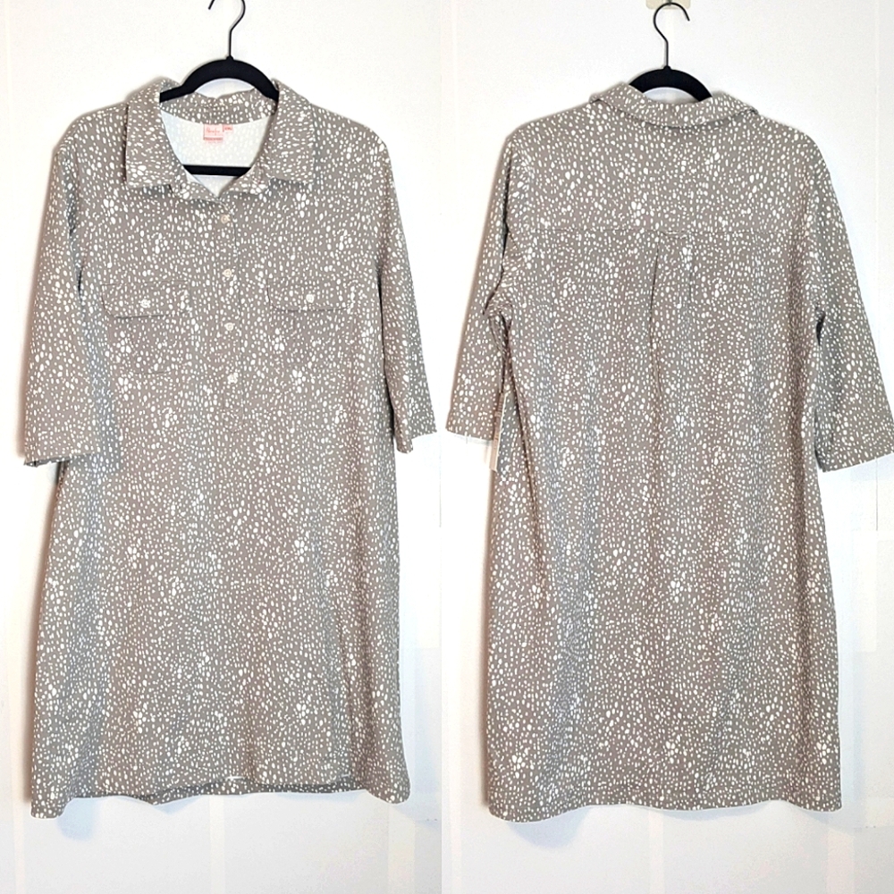 NEW Persifor Winpenny Dress Size XXL Stretch Reverse Drip Drop